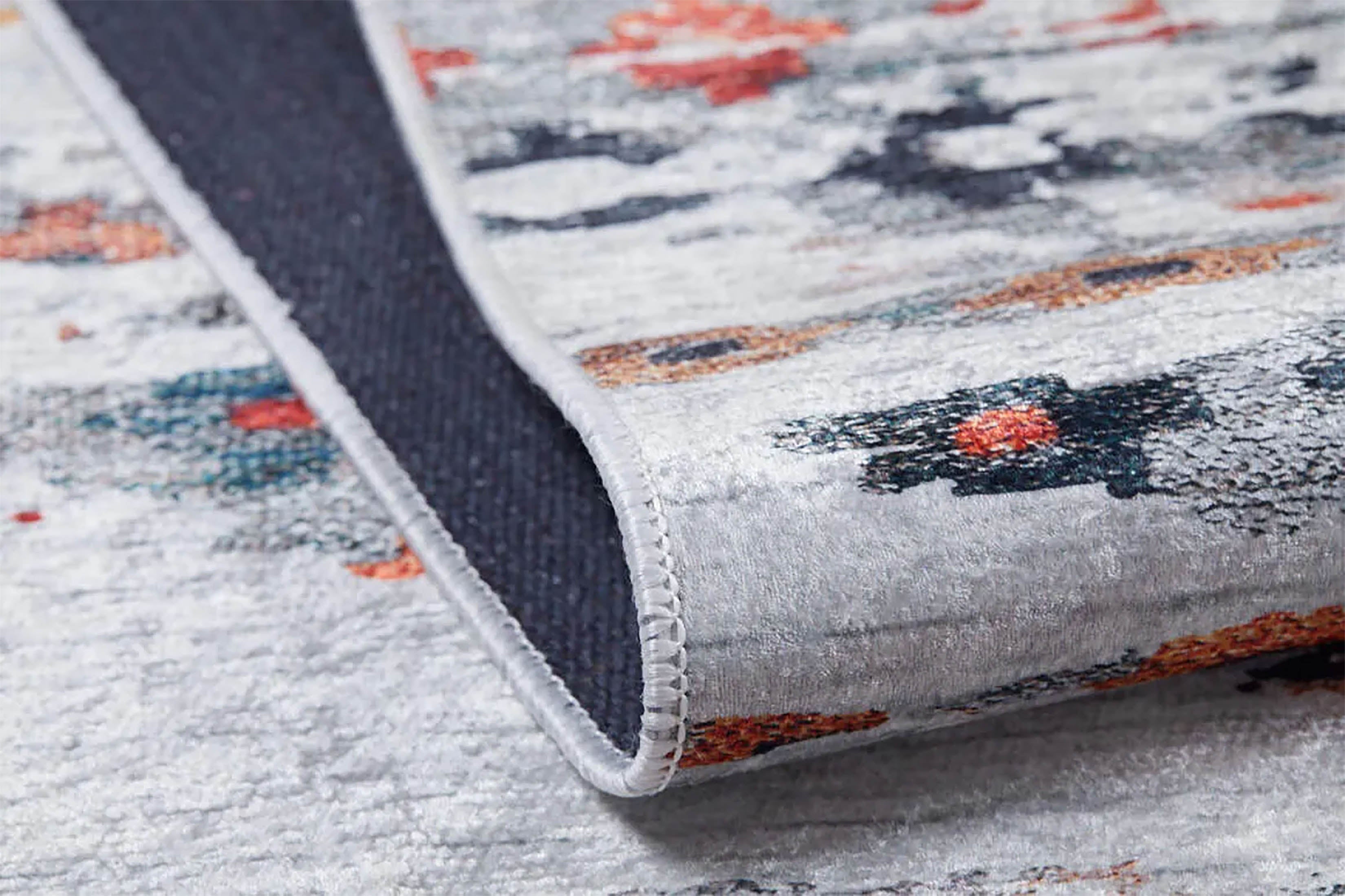 Lakelyn Turkish Kilim Multi Color Flower Rug