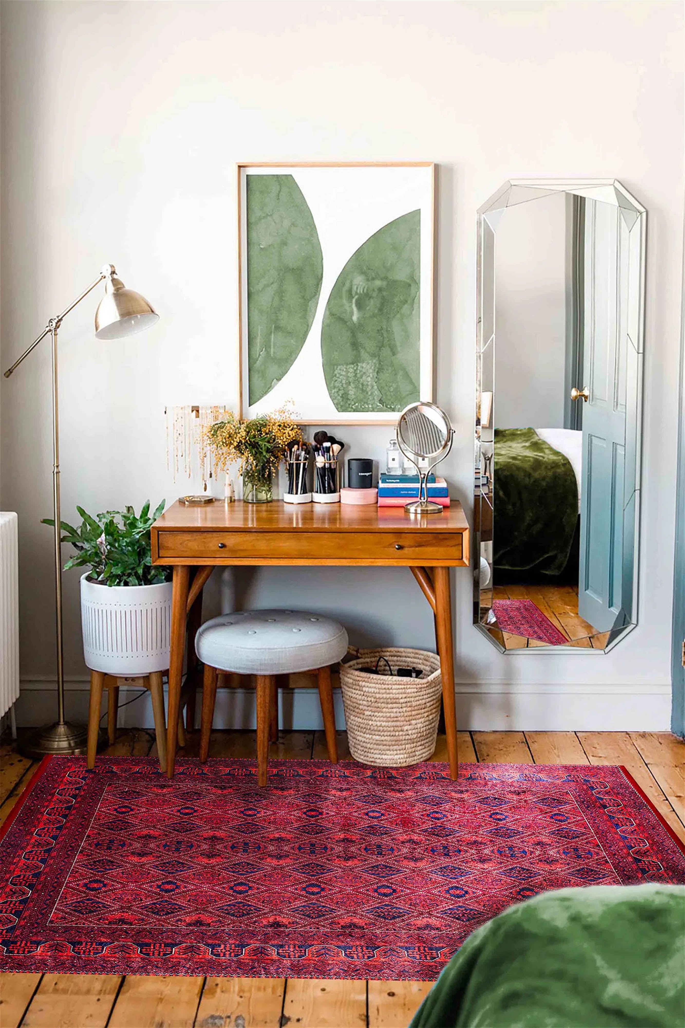 Rifa Burgundy Red Rug