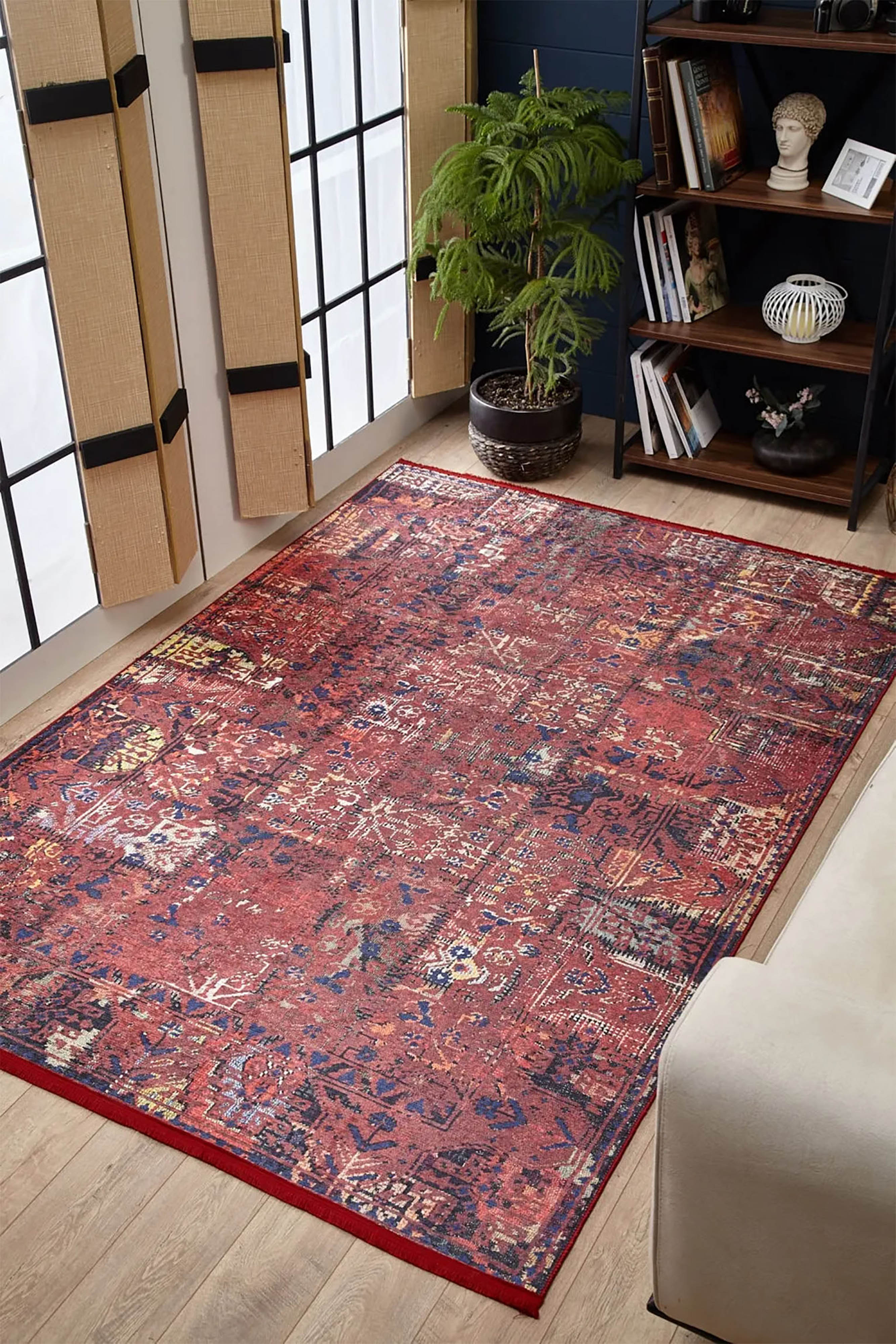 Nancy Turkish Vintage Red Anatolian Decorative Rug