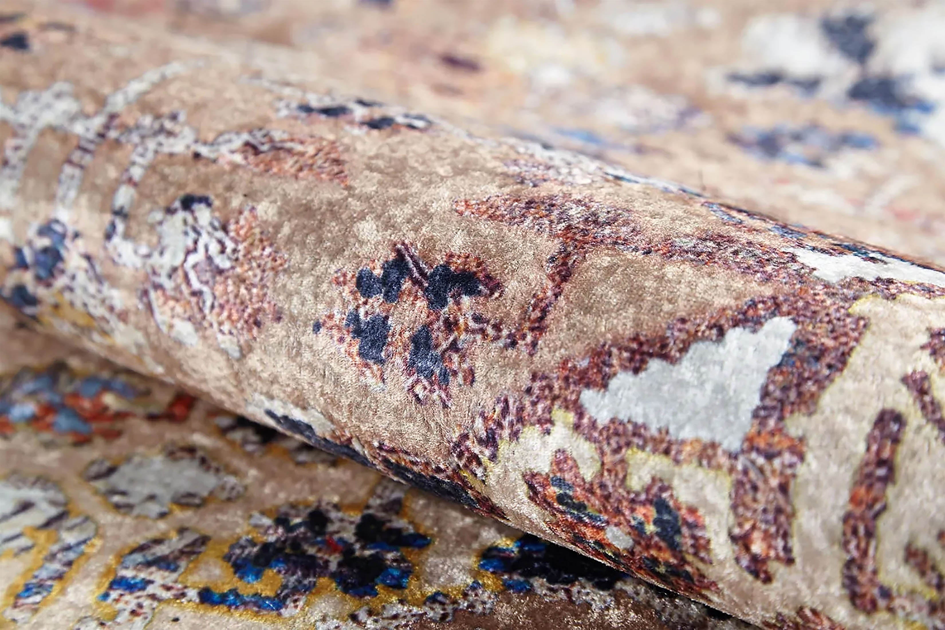 Kenia Turkish Bohemian Modern Beige Rug