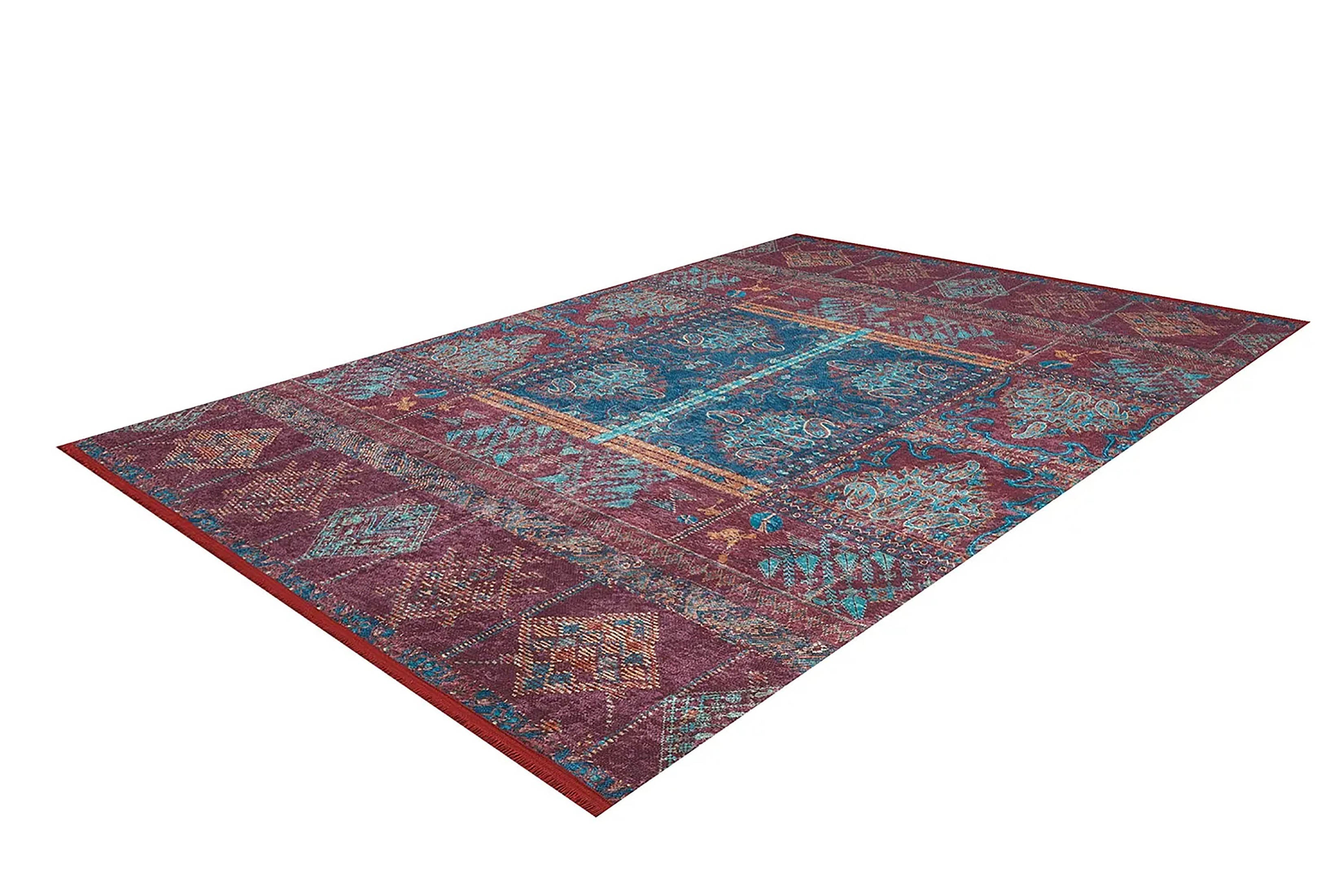 Cansel Unique Red Turkish Tribal Rug