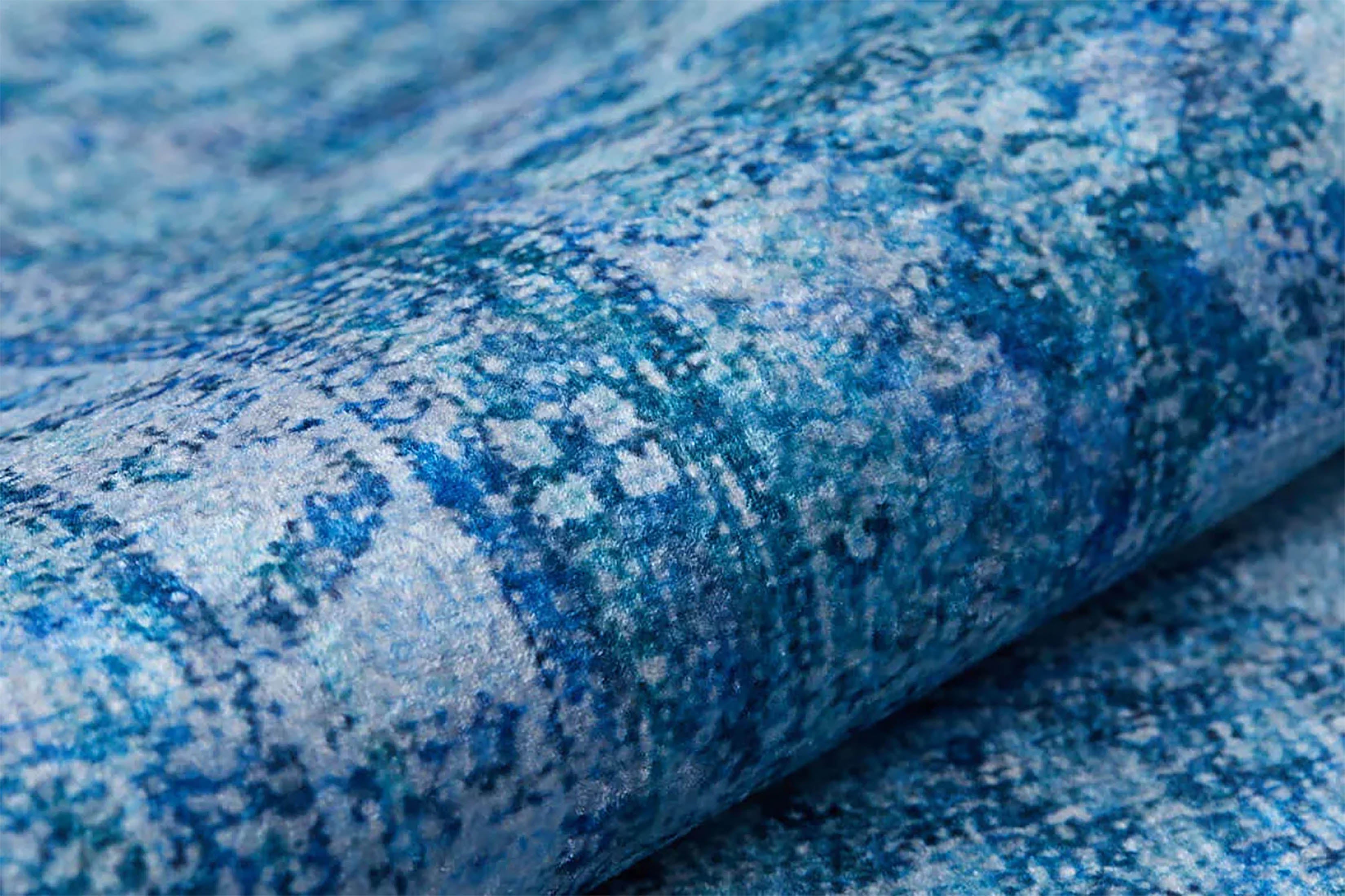 Seraphina Distressed Turkish Vintage Blue Rug