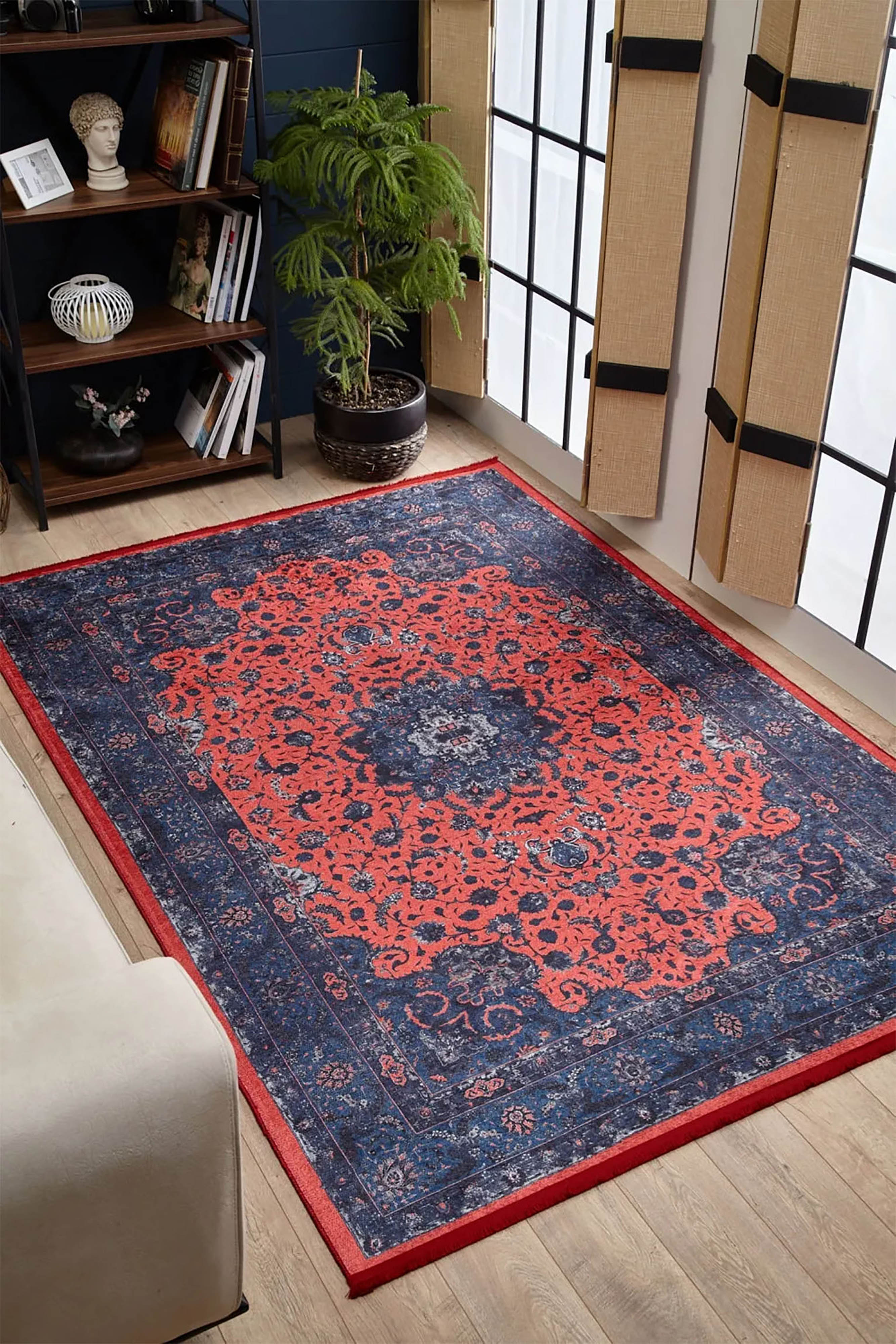 Cadence Turkish Floral Traditional Vintage Rug