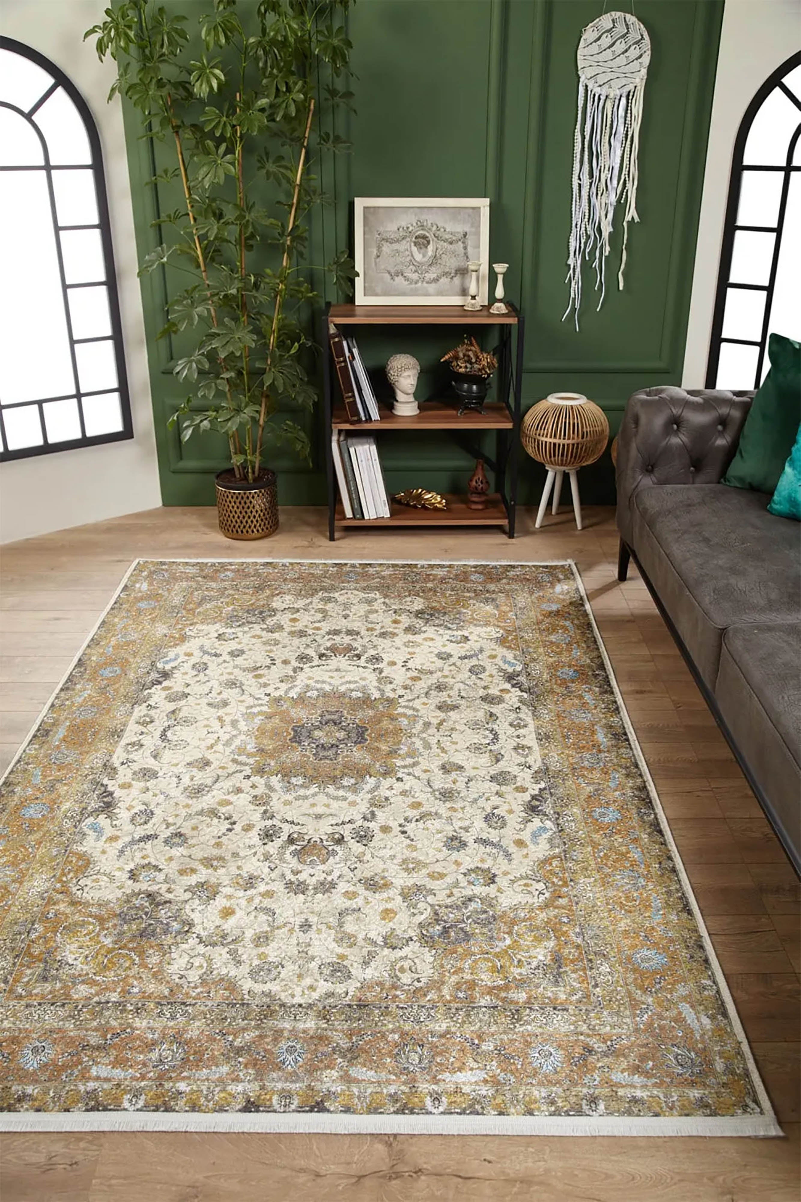 Emmeline Turkish Floral Traditional Vintage Rug