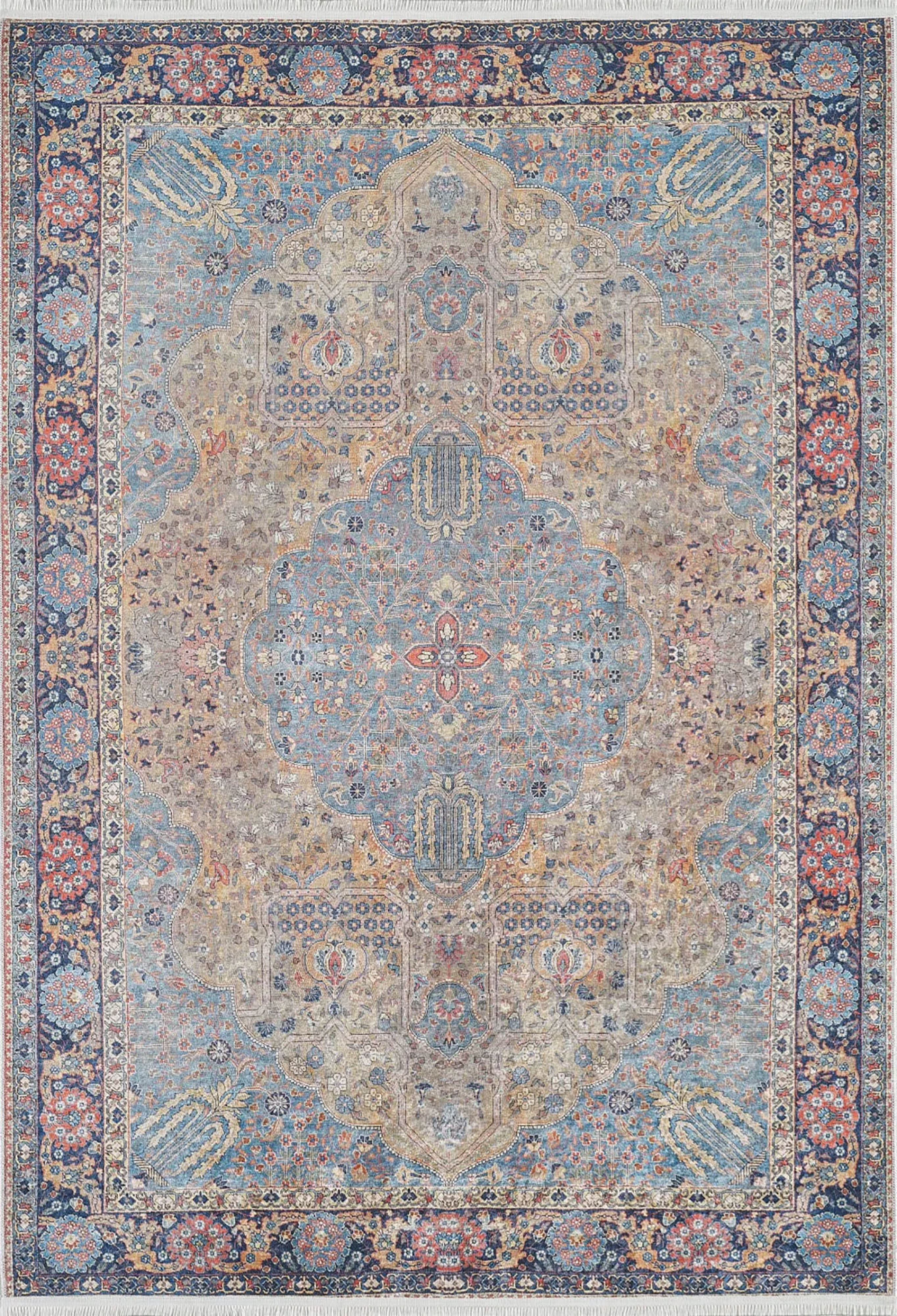 Sarahi Turkish Medallion Traditional Oriental Rug