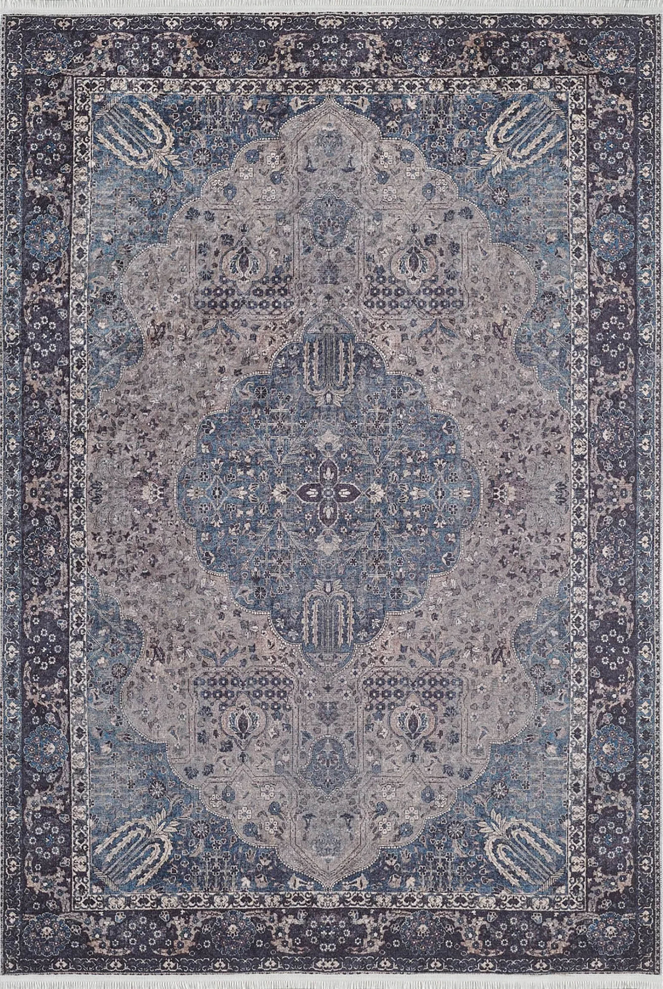 Raina Turkish Medallion Traditional Oriental Rug