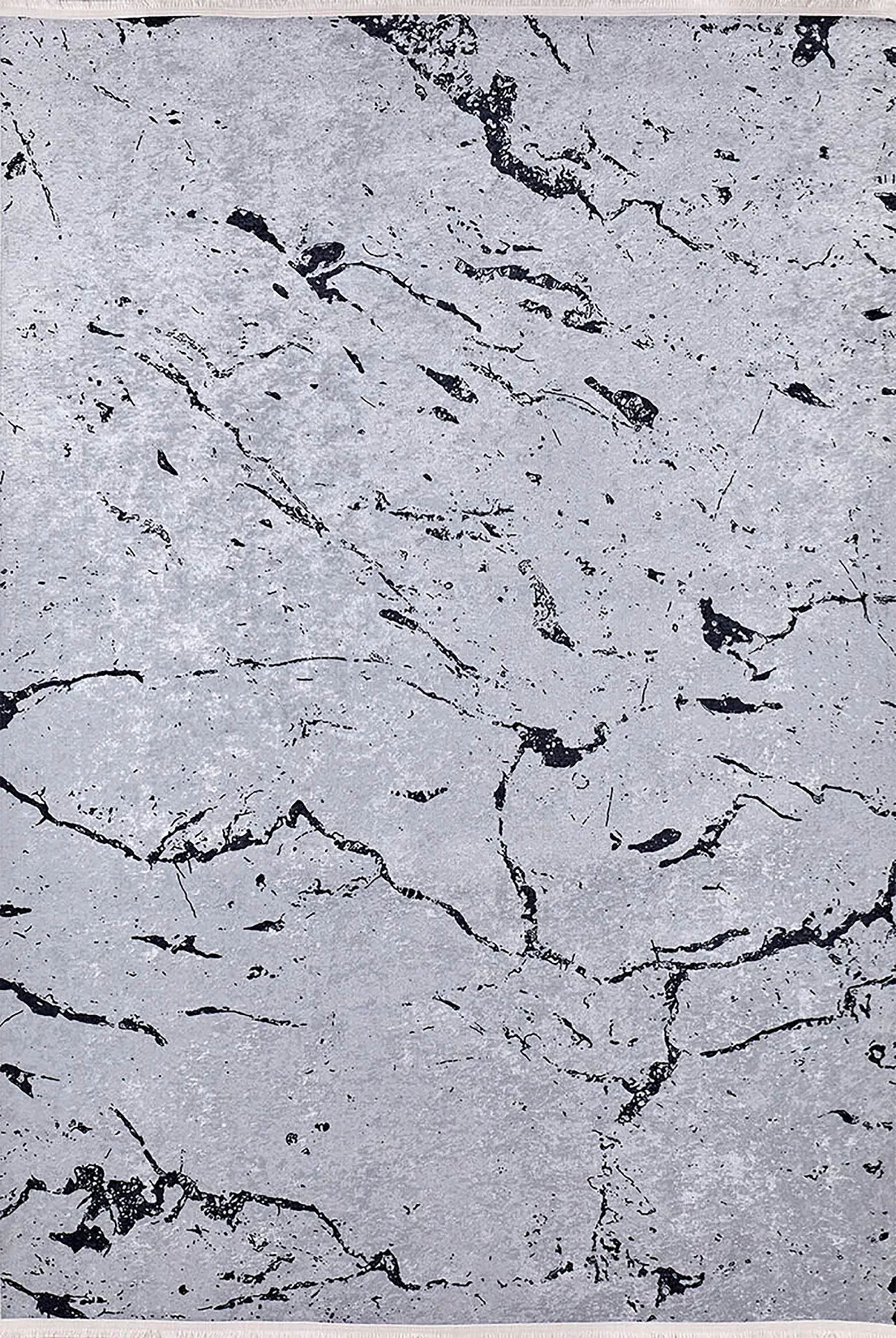 Lilianna Marble Style Gray Luxury Home Modern Art Rug