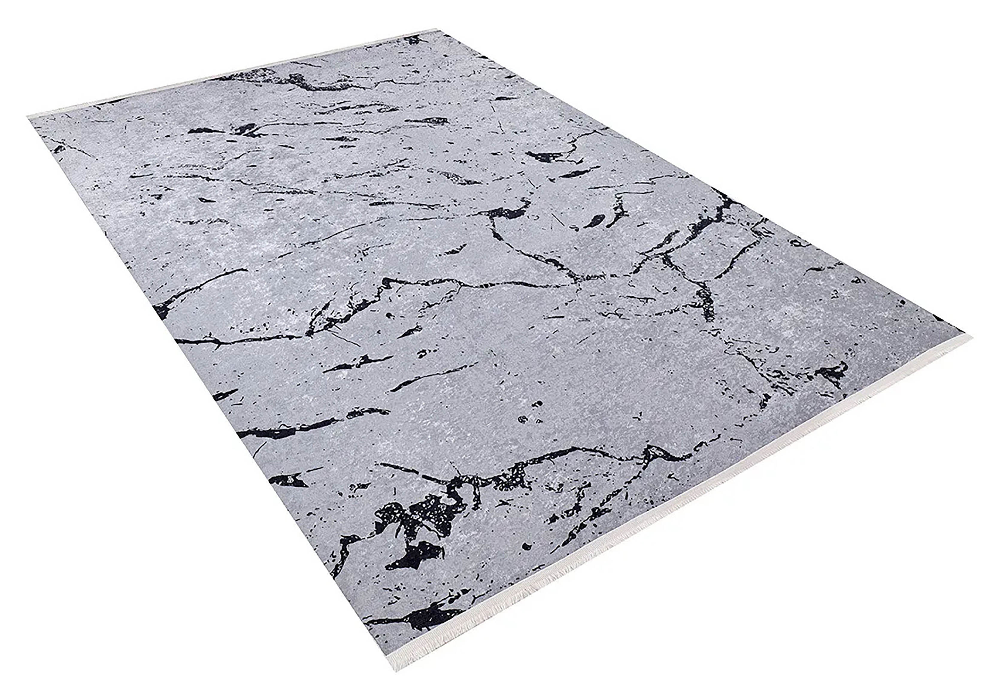 Lilianna Marble Style Gray Luxury Home Modern Art Rug