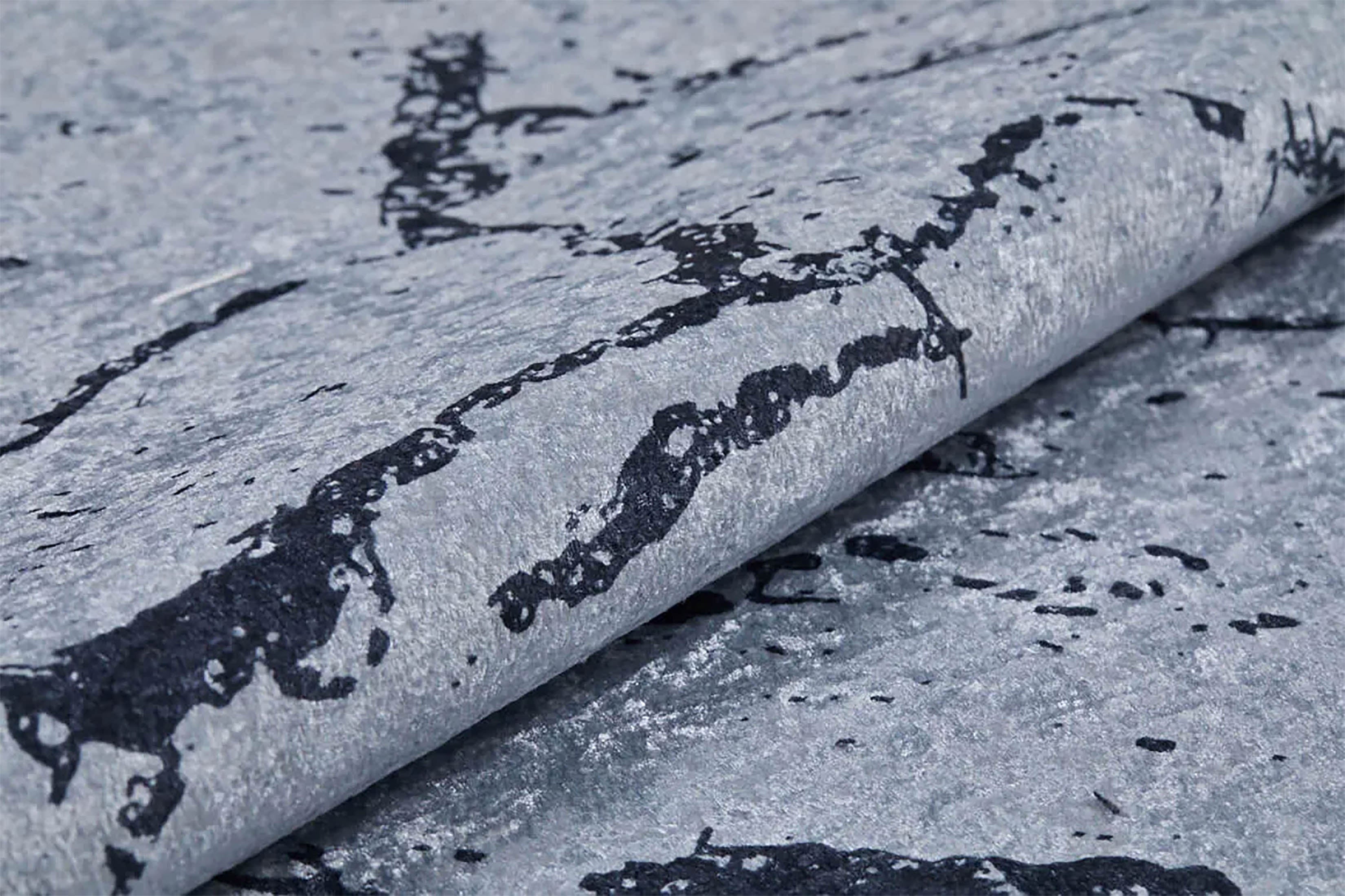 Lilianna Marble Style Gray Luxury Home Modern Art Rug