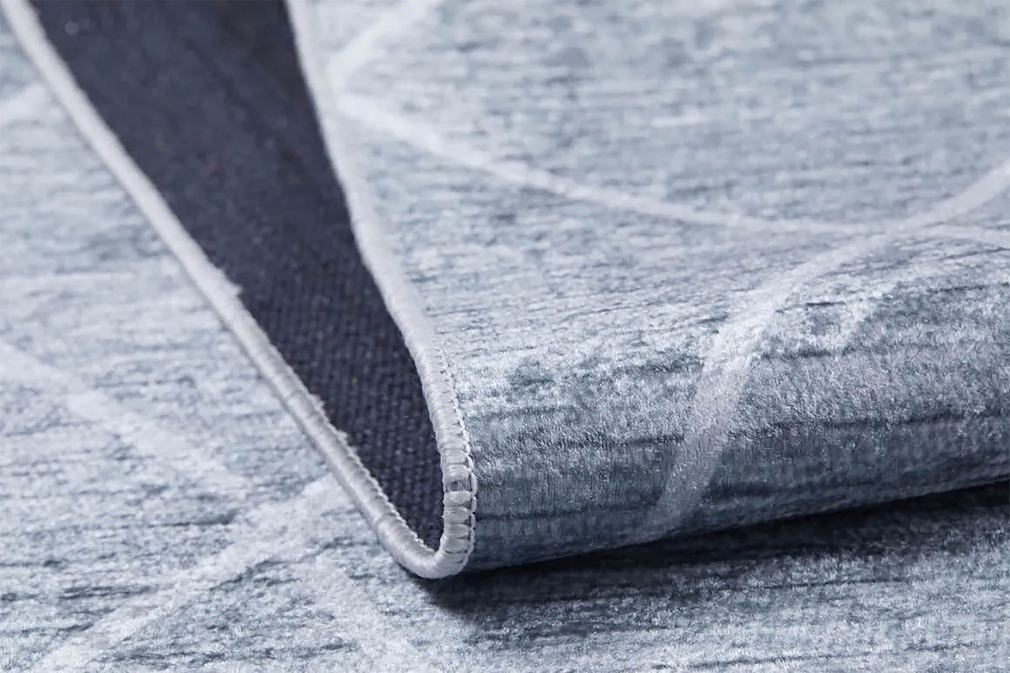 Hayal Moroccan Gray Geometric Modern Luxury Rug