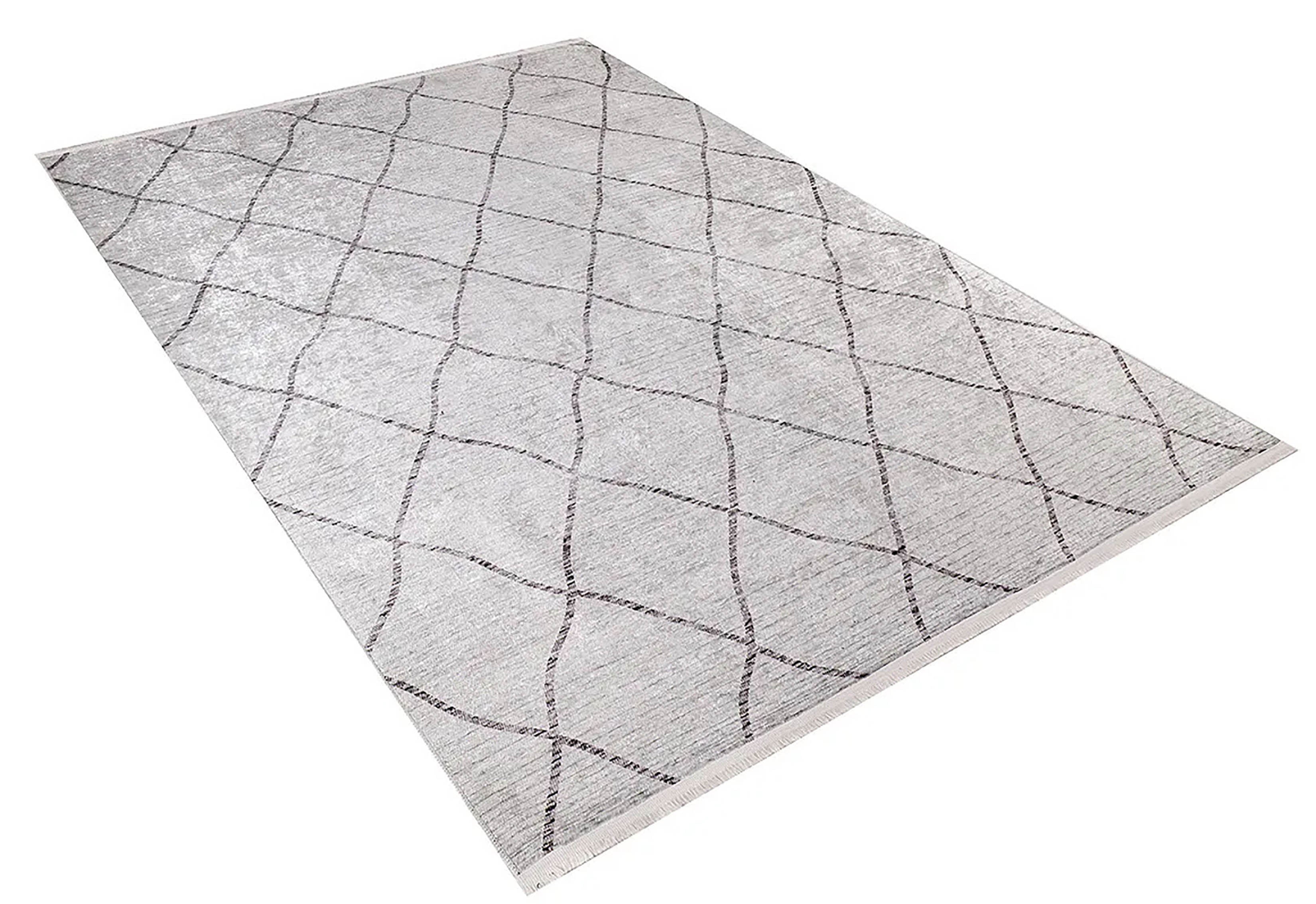 Havle Moroccan Cream Geometric Modern Luxury Rug