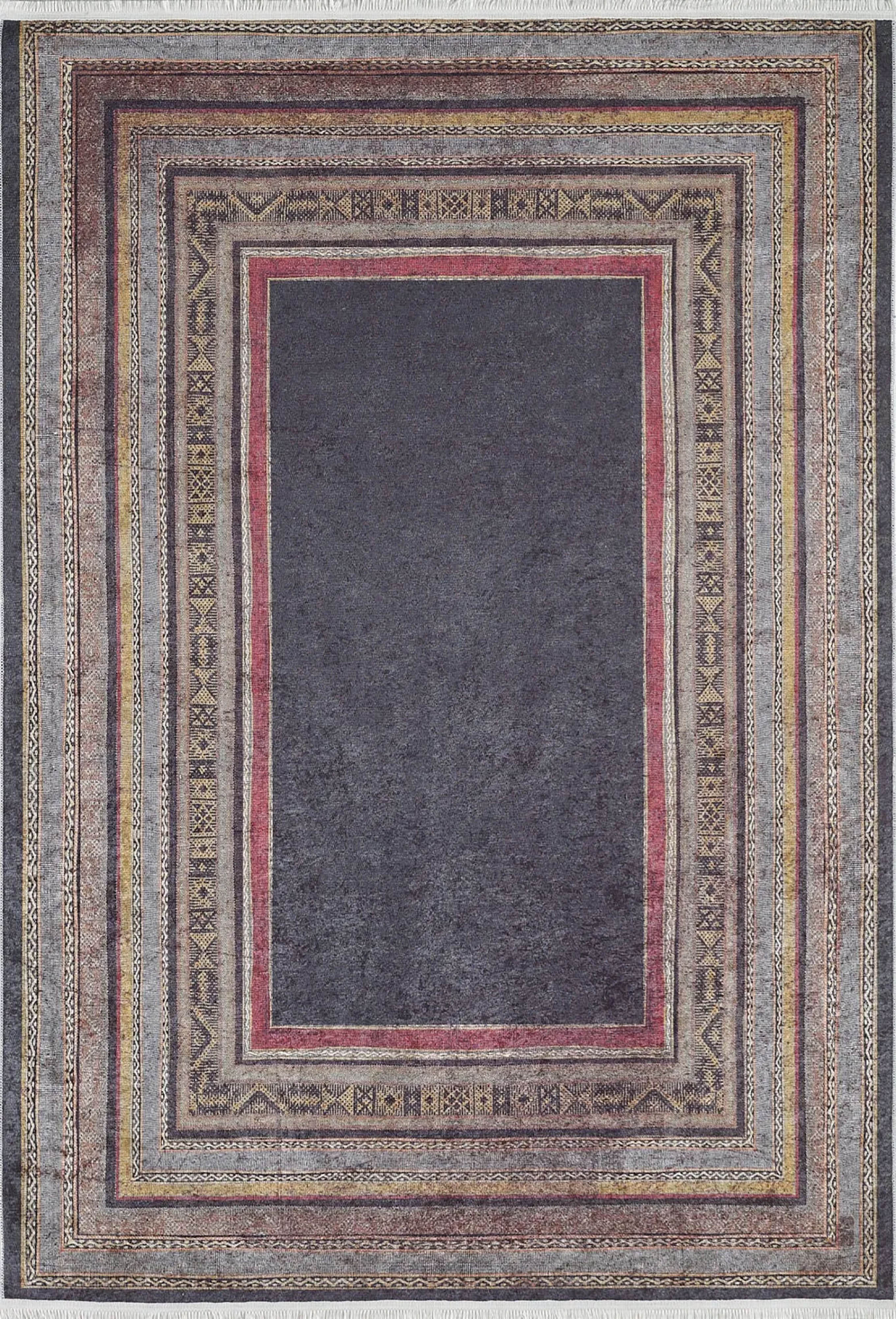 Teresa Geometric Multi Color Bohemian Home Decor Bordered Rug