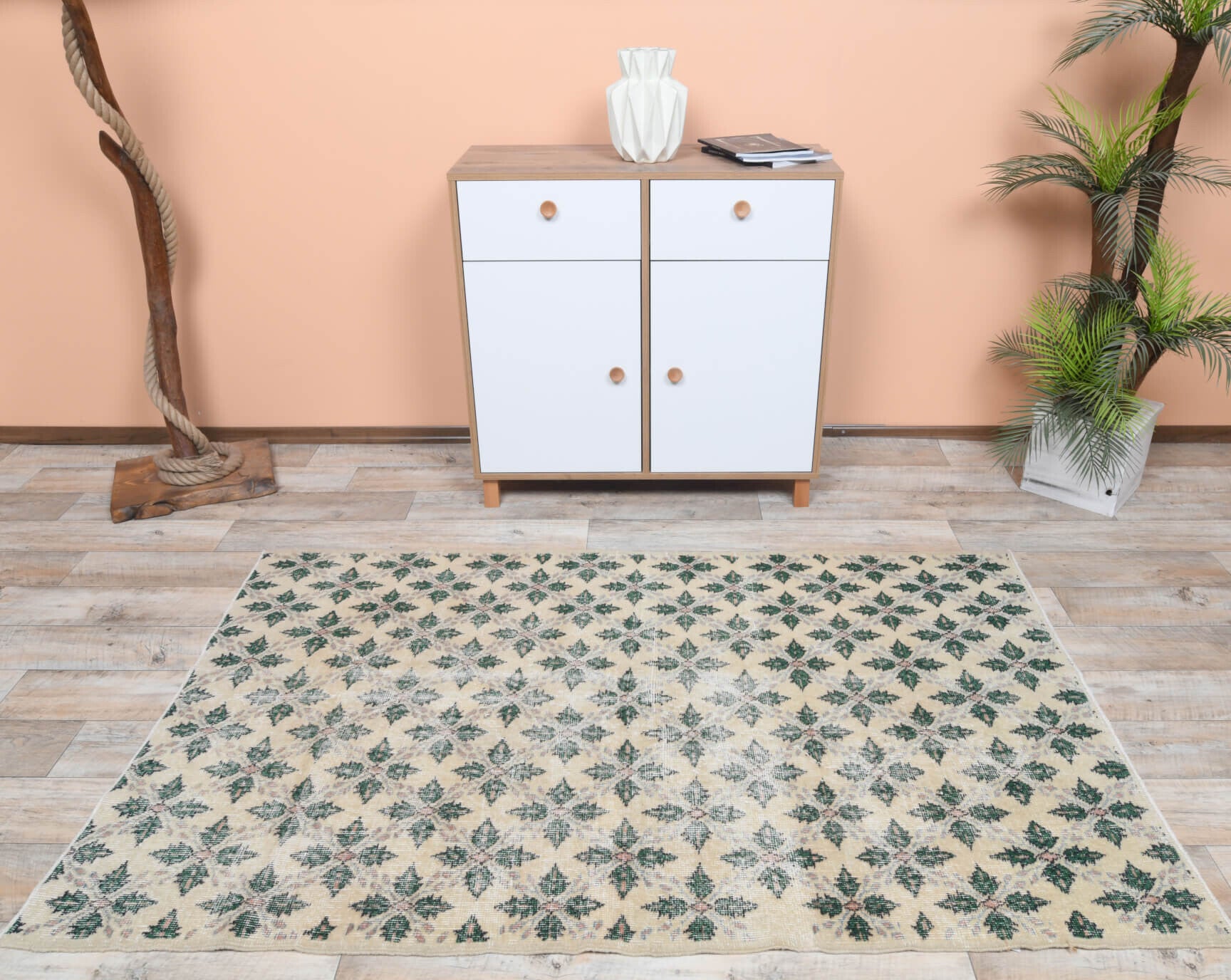 Retro Style Anatolian Area Rug
