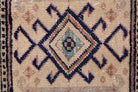 Handmade wool rug from Anatolia, Turkey – Ikat Design Anatolian Area Rug 3'7" x 5'7"