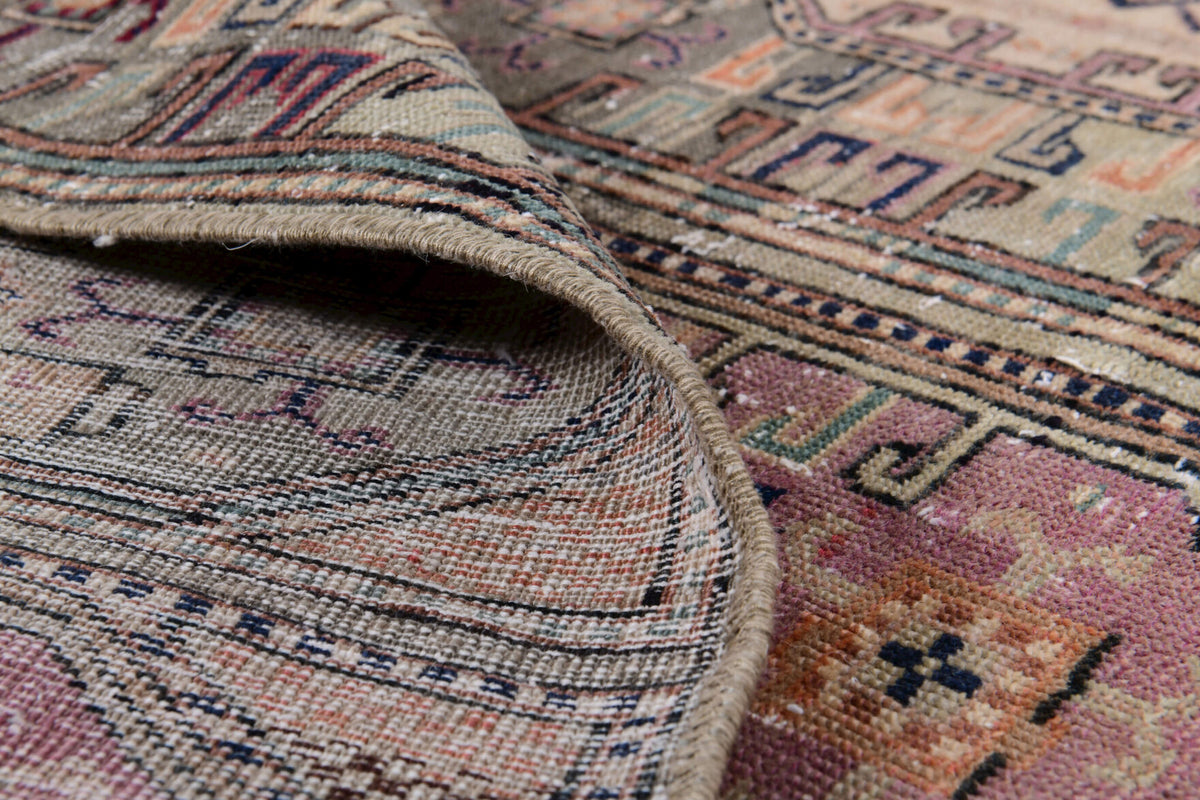 Hand-crafted Anatolian vintage rug Betulnur in wool, 1970s