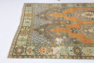 Vintage Oushak Area Double-Motifed Rug