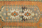 Vintage Oushak Area Double-Motifed Rug