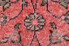 Yalikavak rug: 1970s handmade Anatolian rug with floral motifs and cotton backing