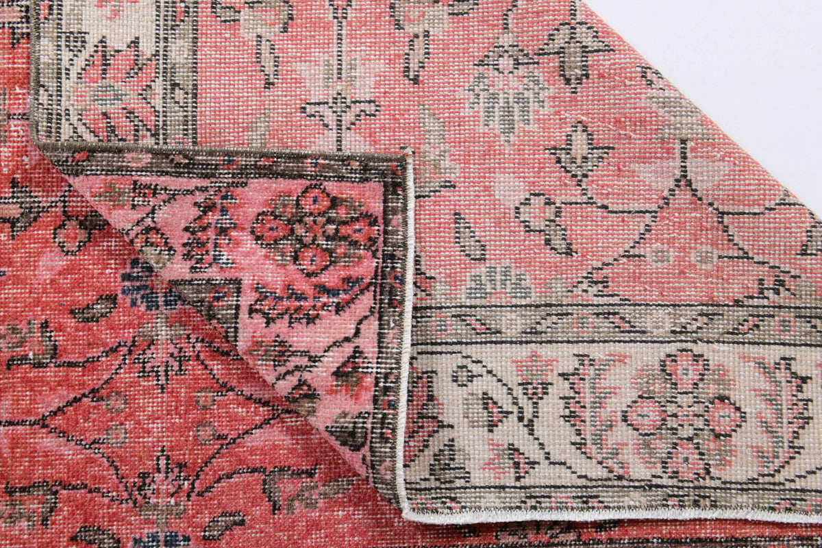 113x202 cm vintage Anatolian area rug – Yalikavak, low pile, wool