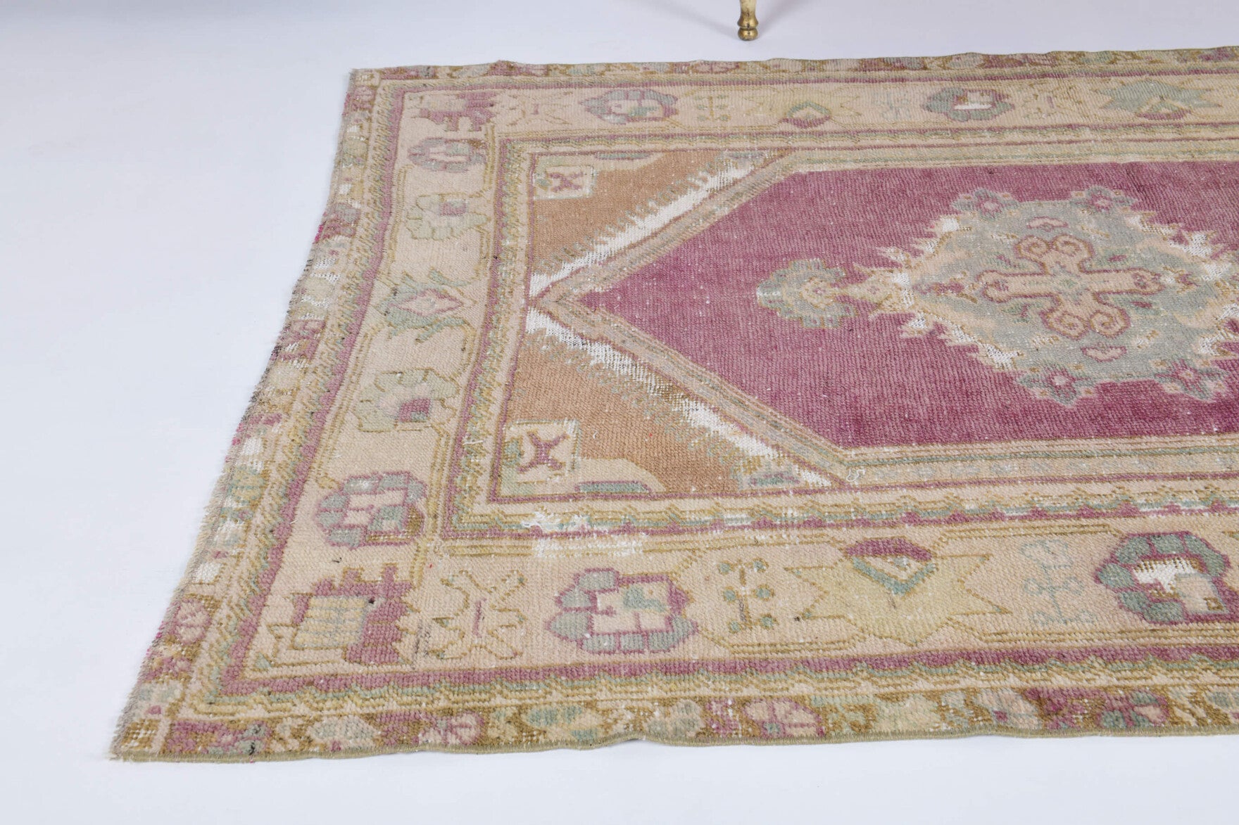 One-of-a-kind 1970s Anatolian vintage area rug in wool, 4'2" x 6'10"