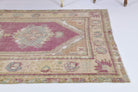 Kehribargonca rug: 1970s handmade Anatolian rug with oriental motifs and cotton backing