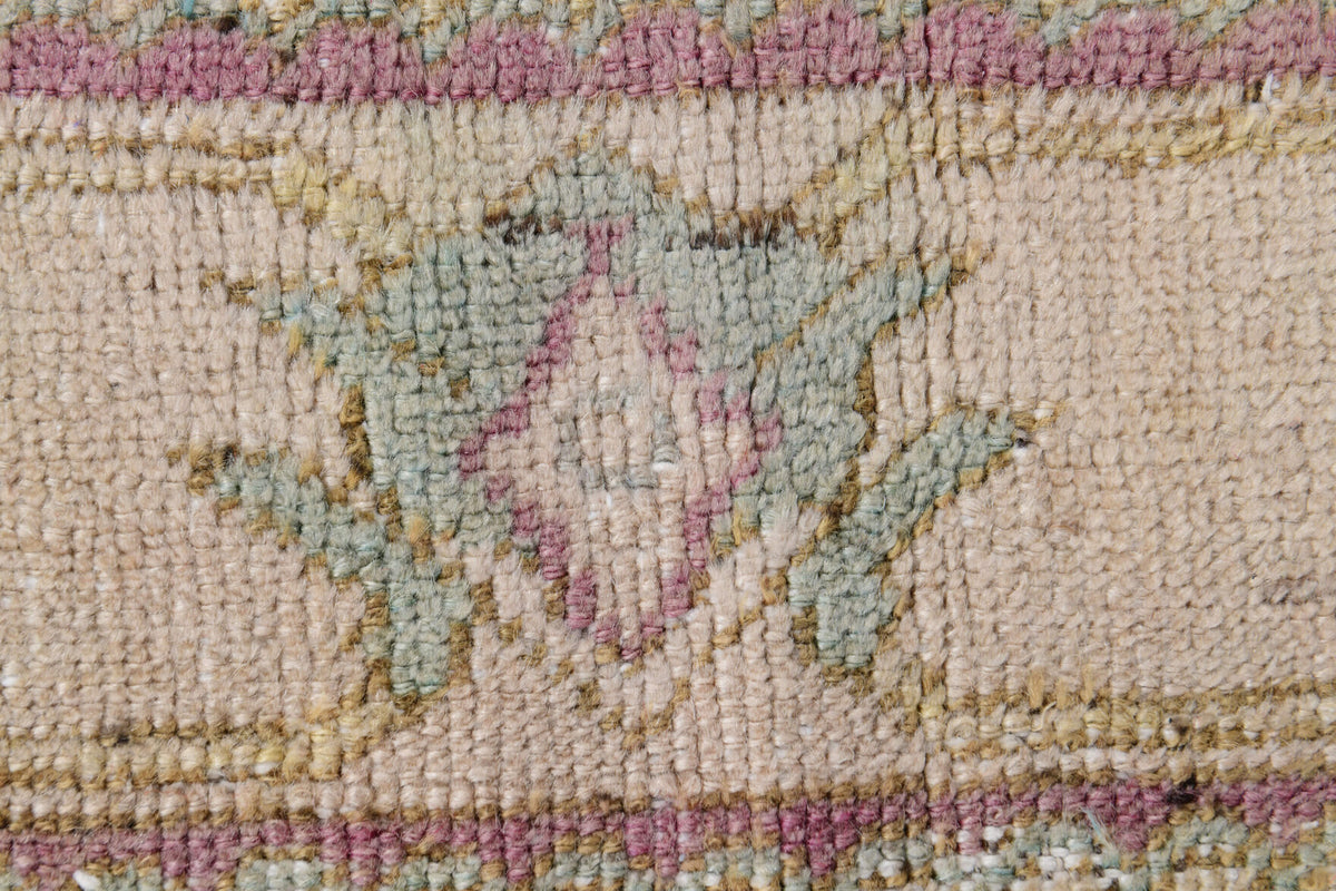 126x208 cm vintage Anatolian area rug – Kehribargonca, low pile, wool