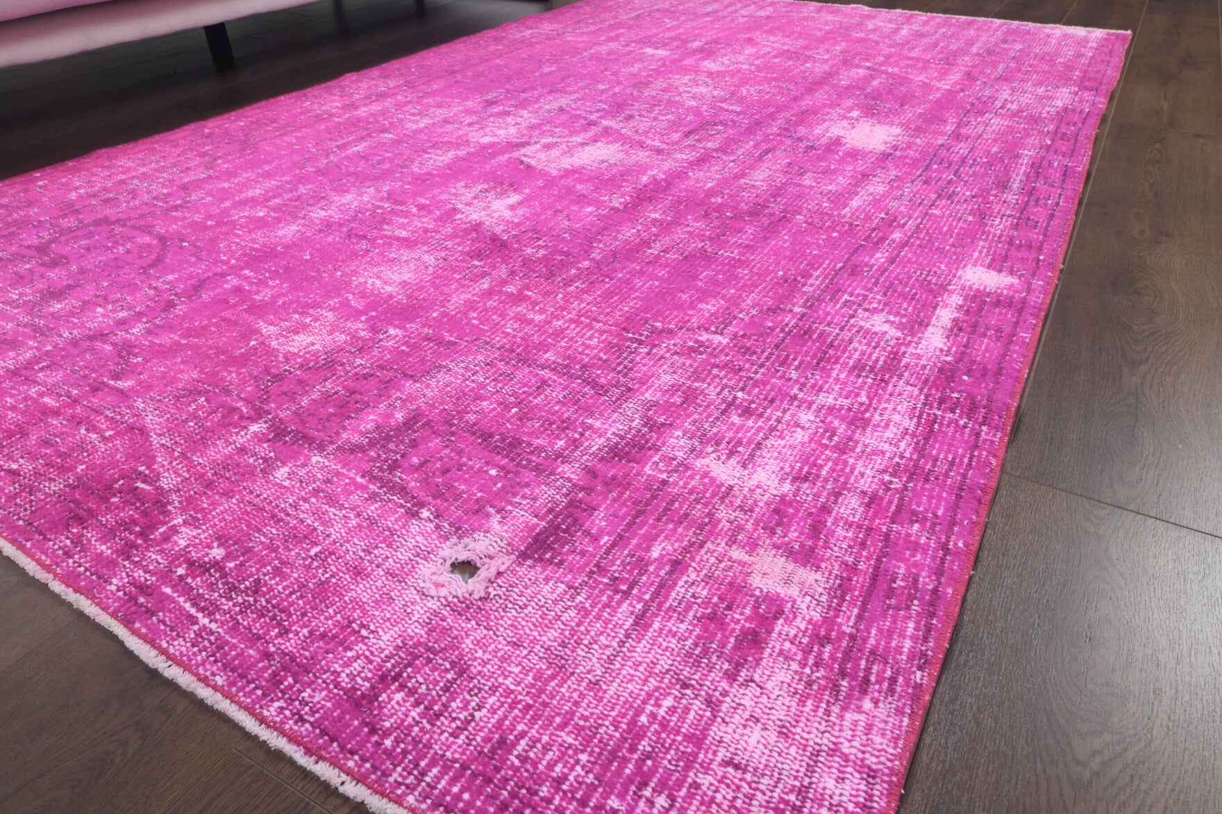 152x258 cm overdyed vintage Anatolian area rug – Isosthene, low pile, wool