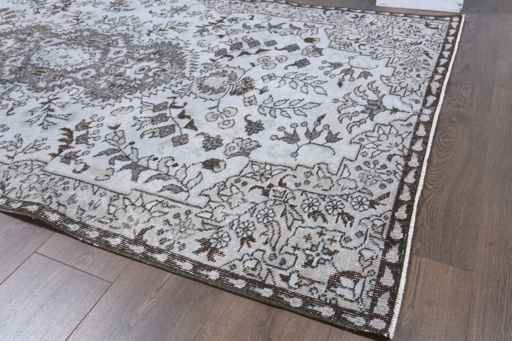 130x244 cm vintage Anatolian area rug – Tuana, low pile, wool