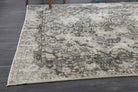 Vintage Distressed Floral Carpet