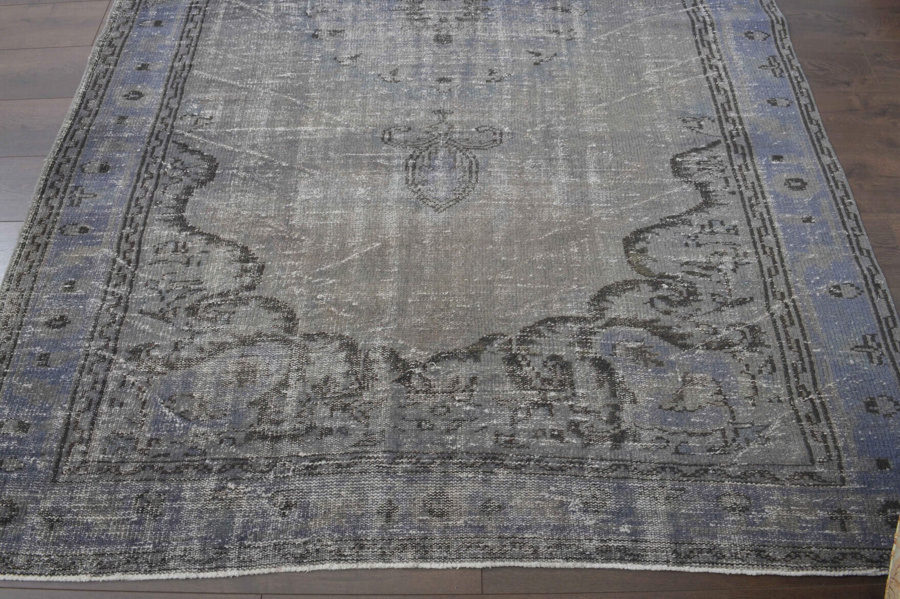 One-of-a-kind 1970s Anatolian vintage area rug in wool, 6'3" x 9'3"