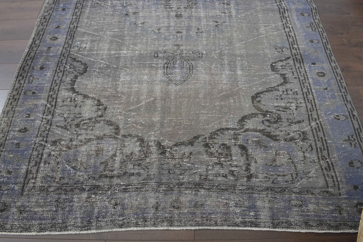 One-of-a-kind 1970s Anatolian vintage area rug in wool, 6'3" x 9'3"