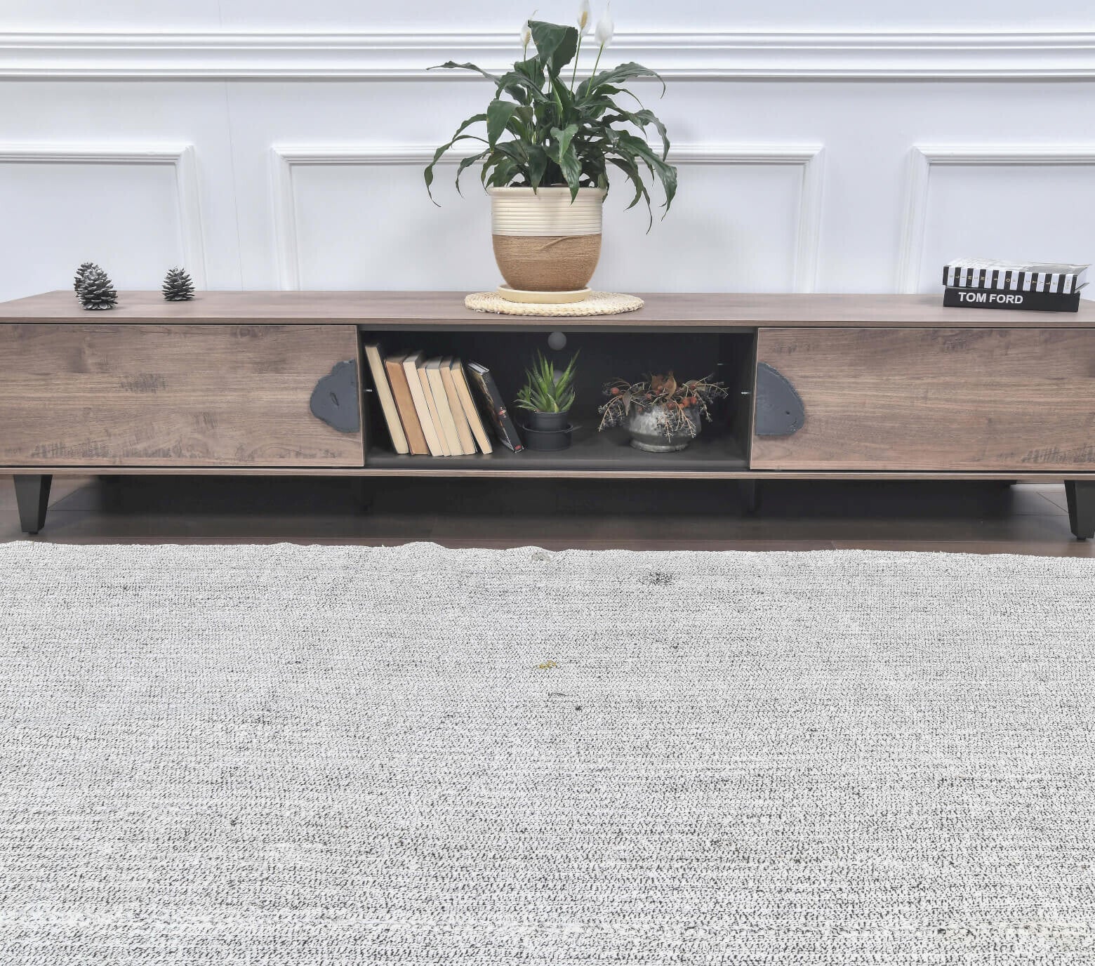 One-of-a-kind 1970s Anatolian vintage kilim rug in wool, 7'5" x 8'11"