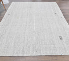 Eirenephone – vintage solid kilim for living room or bedroom, 7'5" x 8'11" (225x271 cm)