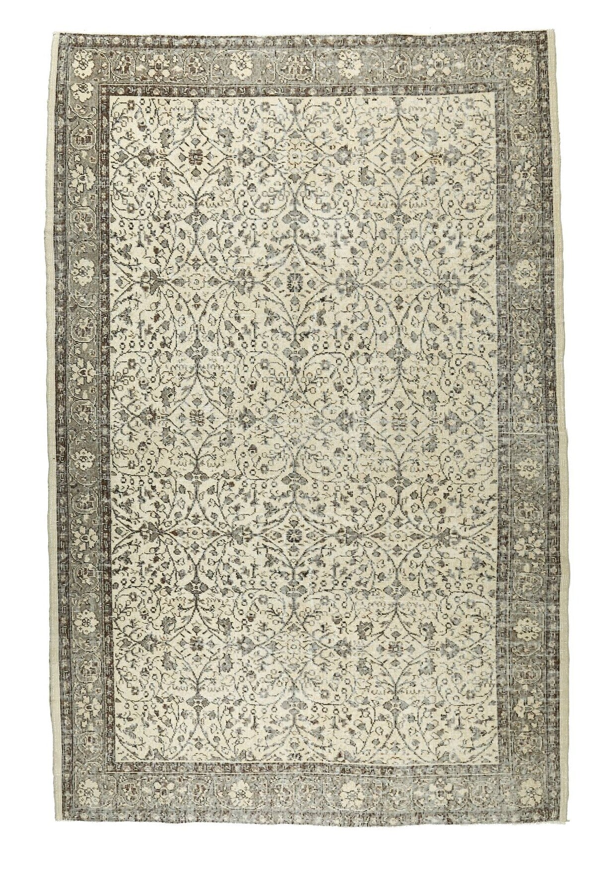 Vintage Beige Hereke Area Rug