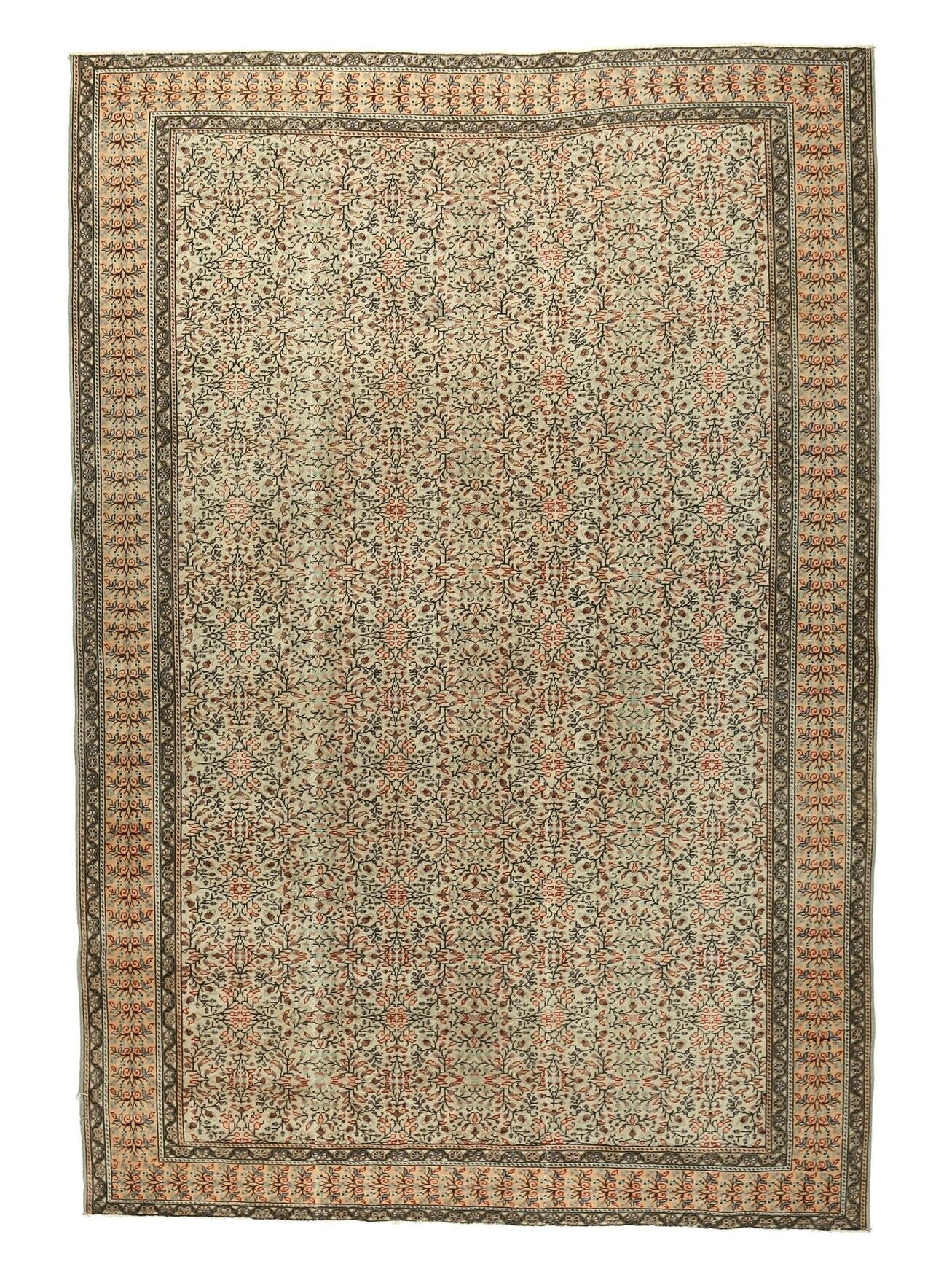 Vintage Original Hereke Area Rug