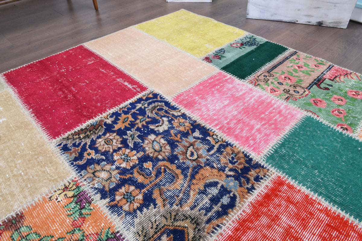 Vintage Patchwork Area Rug