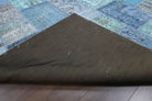 Vintage Blue Patchwork Area Rug