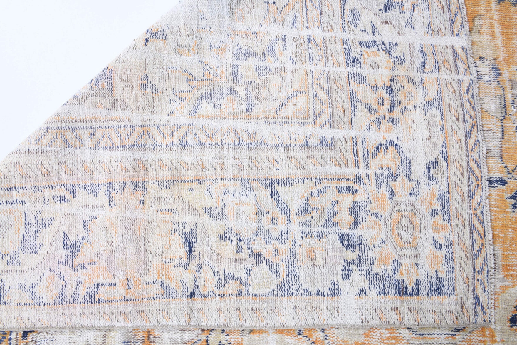 Authentic Anatolian distressed vintage area rug (1960s) with oriental design – one-of-a-kind at Fame Rugs