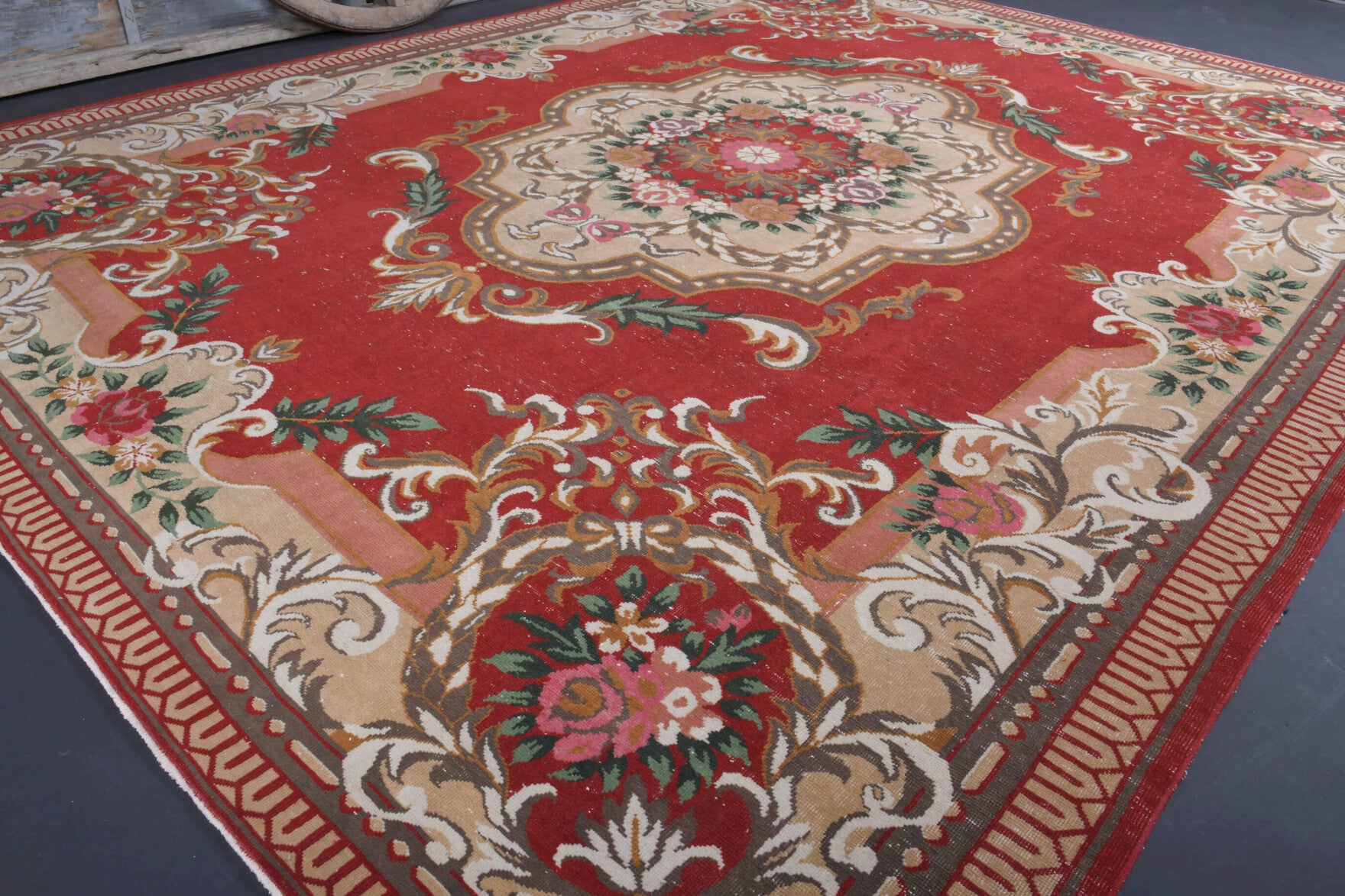 One-of-a-kind 1970s Anatolian vintage area rug in wool, 9'10" x 12'4"