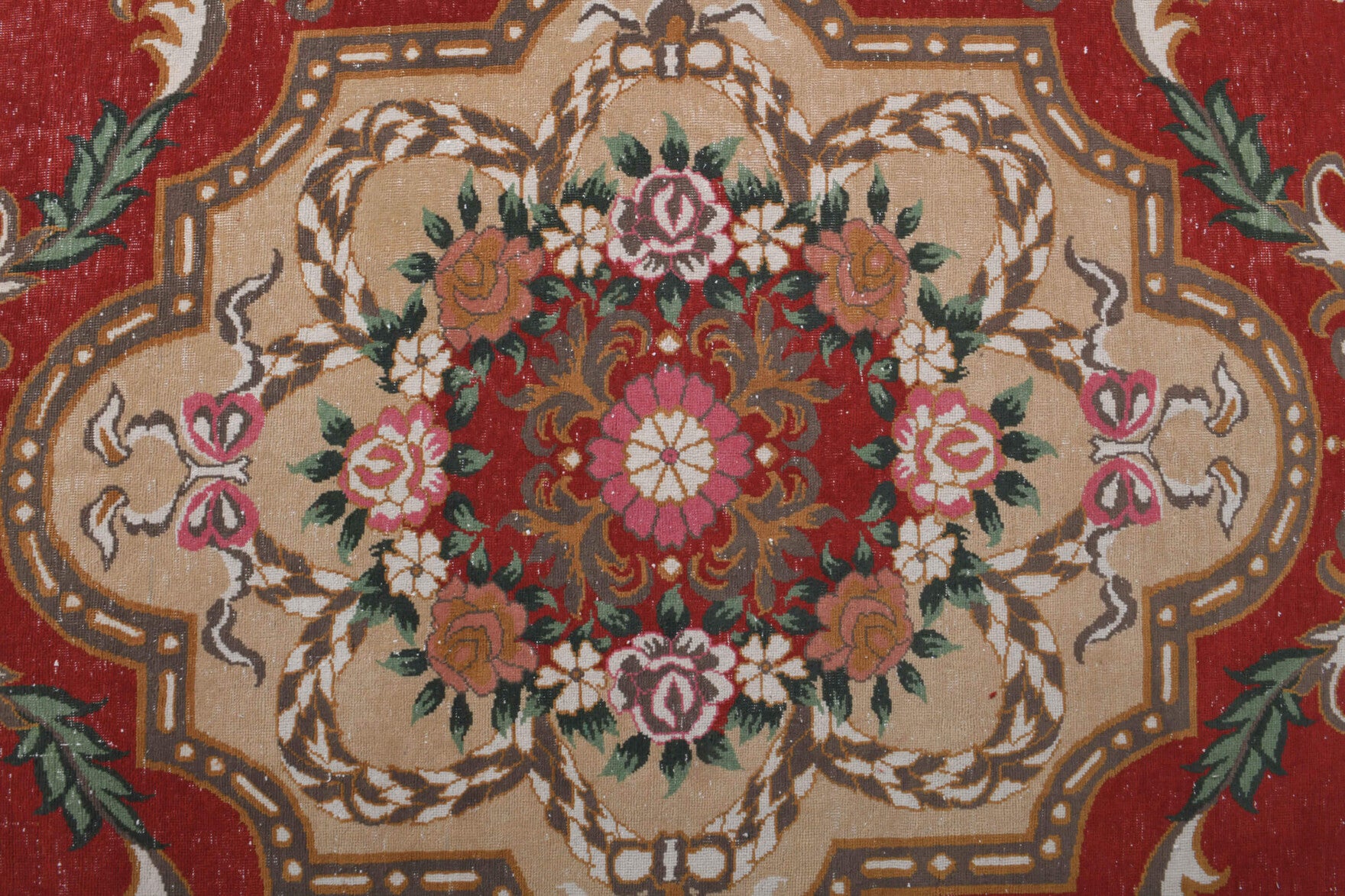 Handmade wool rug from Anatolia, Turkey – Vintage Extra Large Area Anatolian Rug 9'10" x 12'4"