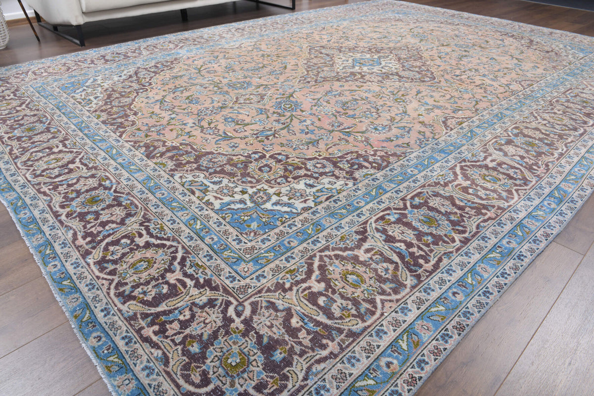 Persian Tabriz Vintage Handwoven Large Area Rug