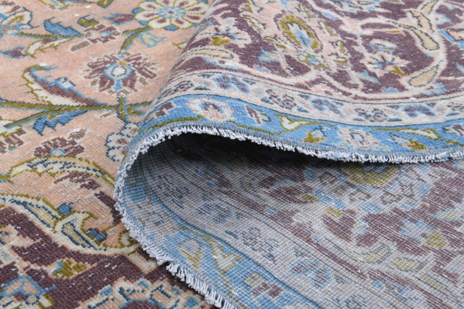 Persian Tabriz Vintage Handwoven Large Area Rug