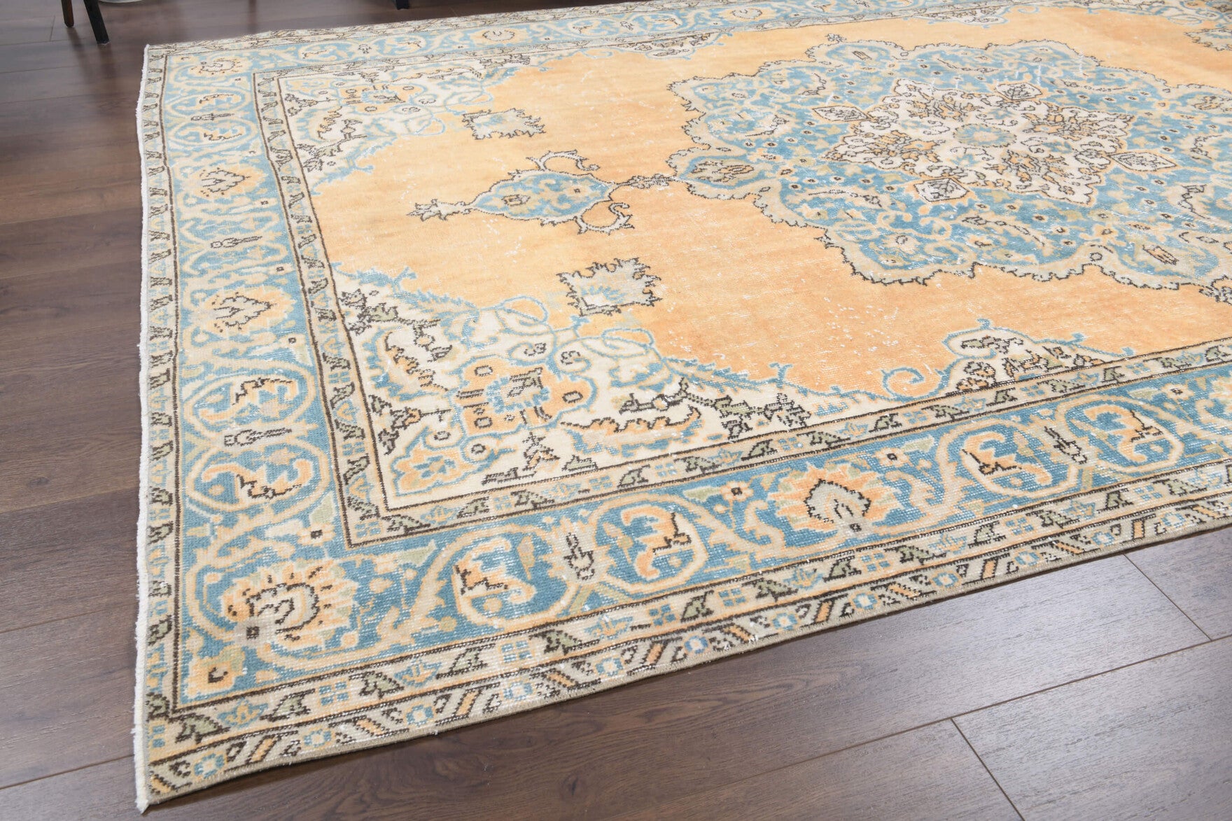 One-of-a-kind 1970s Anatolian vintage area rug in wool, 6'9" x 9'9"