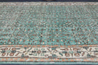 Green Floral Hereke Vintage Area Rug