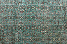 Green Floral Hereke Vintage Area Rug
