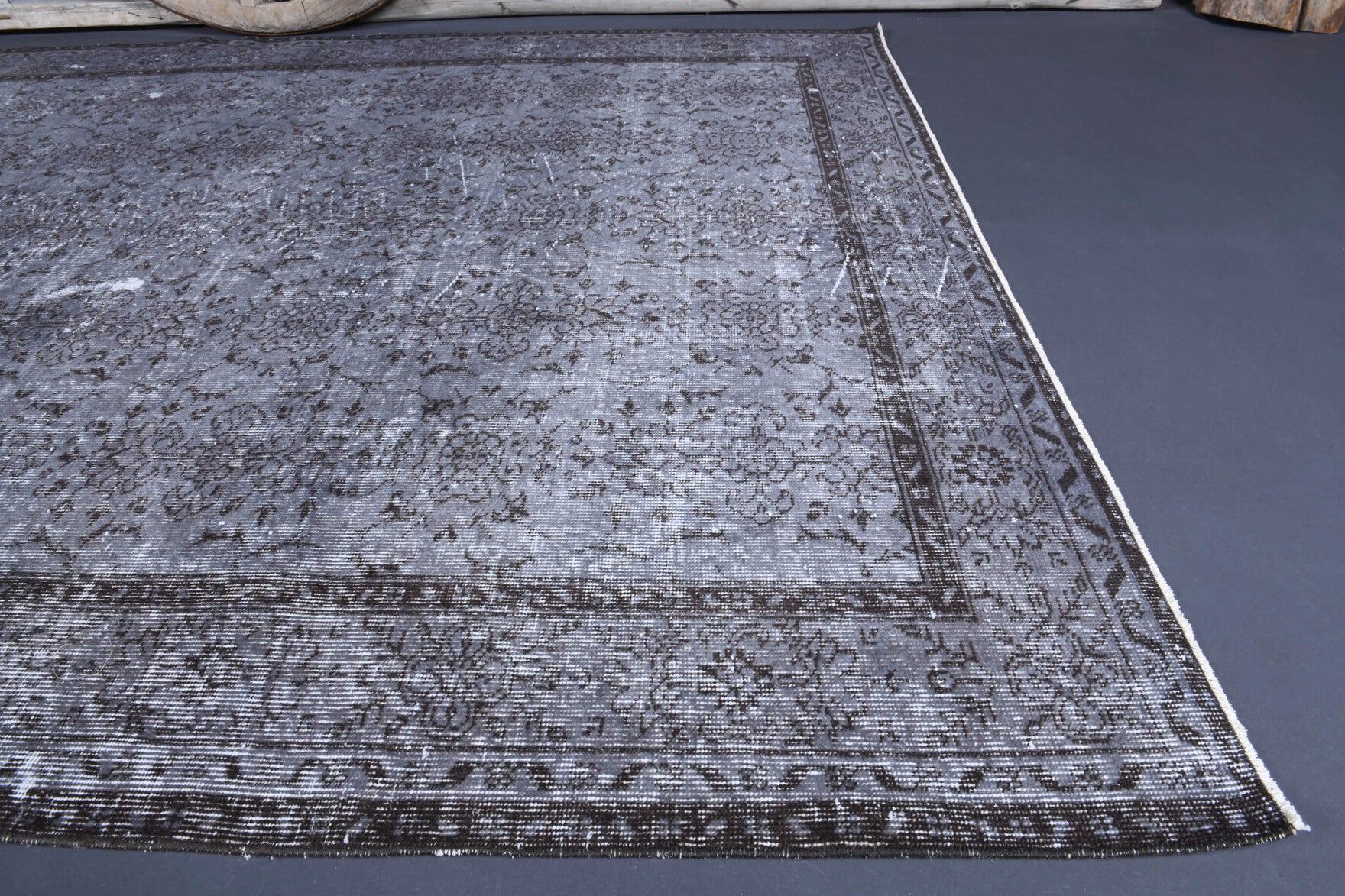 One-of-a-kind 1970s Anatolian vintage area rug in wool, 6'9" x 9'11"