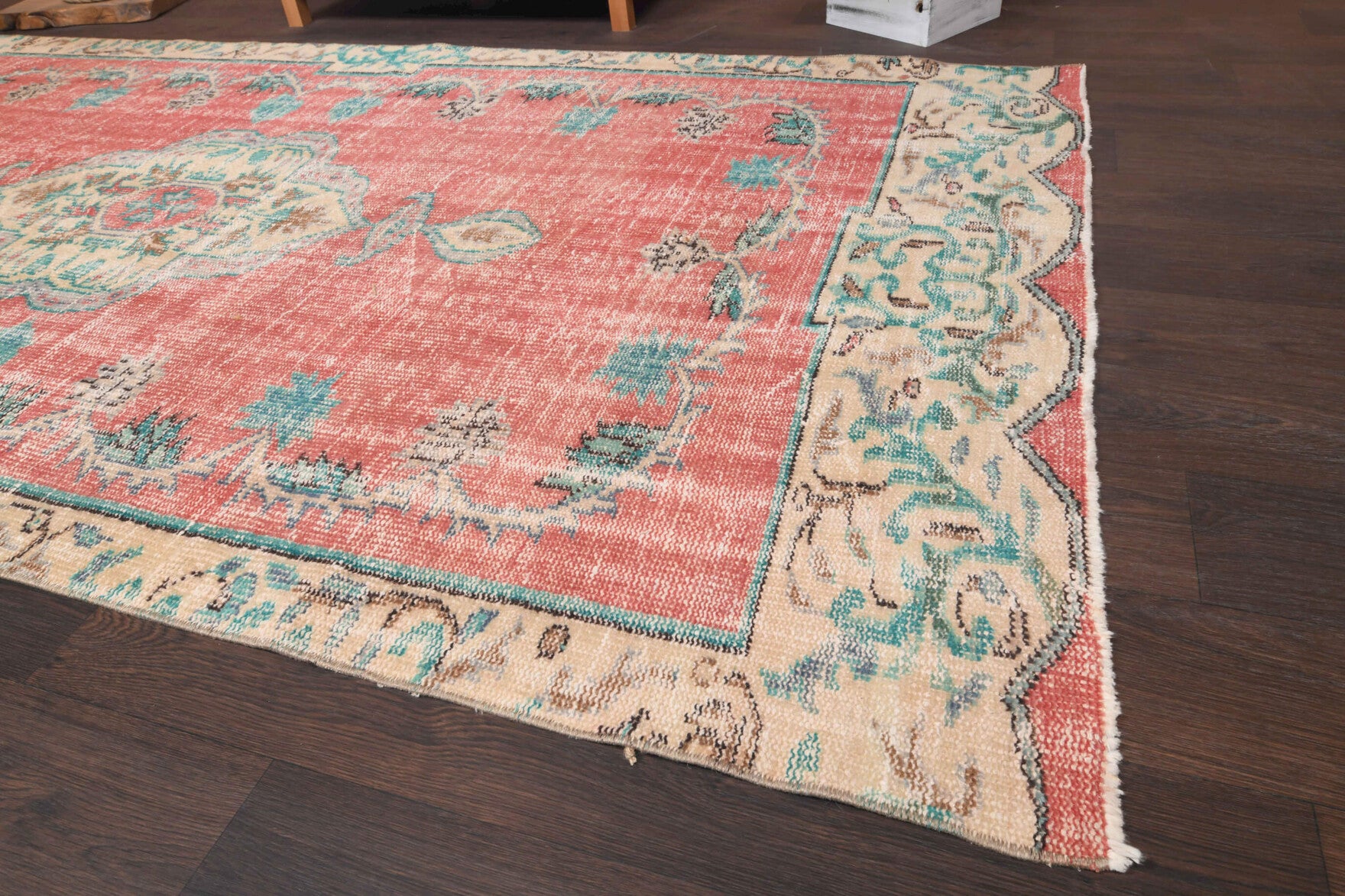 One-of-a-kind 1970s Anatolian vintage area rug in wool, 5' x 9'4"