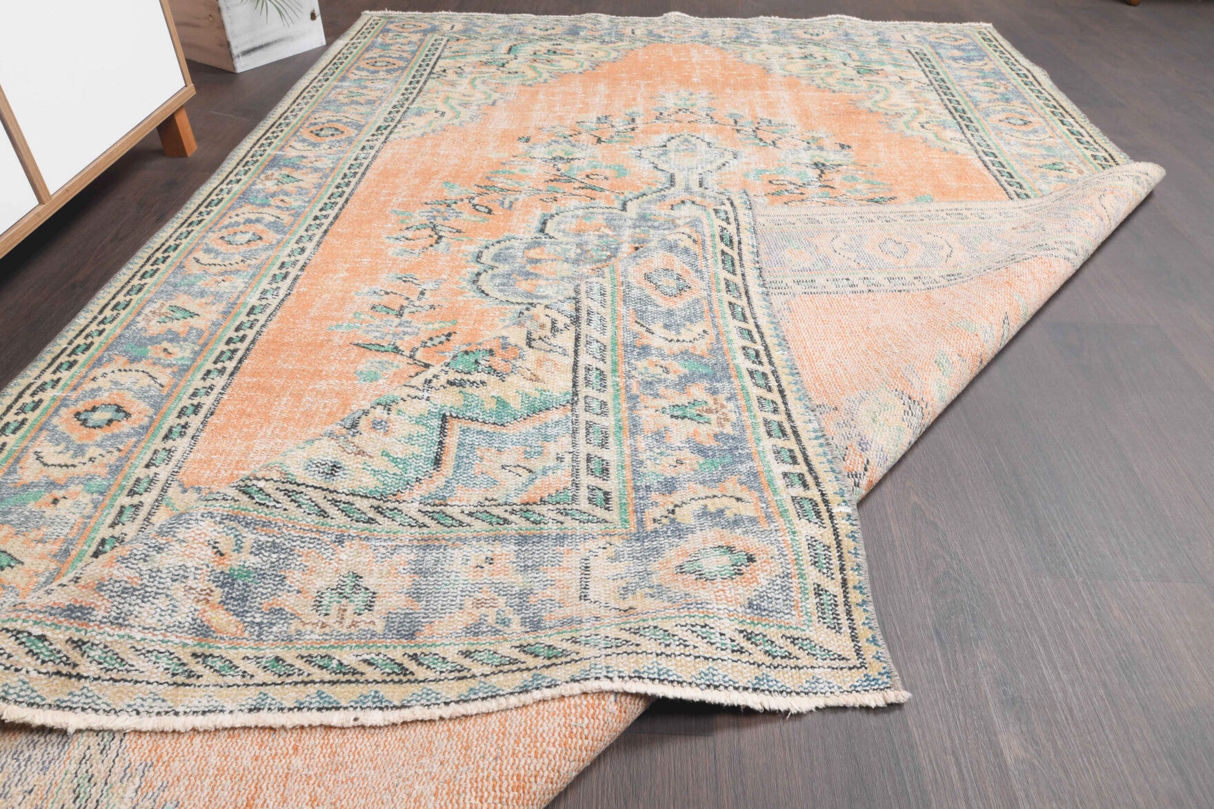 172x272 cm vintage Anatolian area rug – Ardicter, low pile, wool