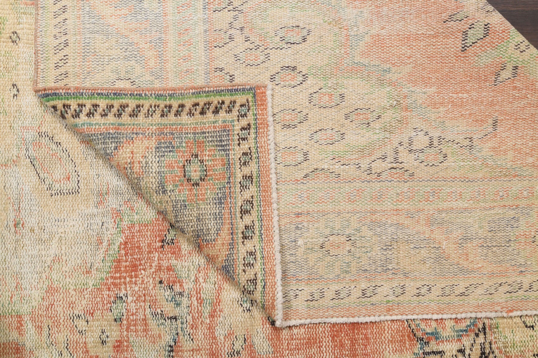 175x285 cm vintage Anatolian area rug – Anemophora, low pile, wool