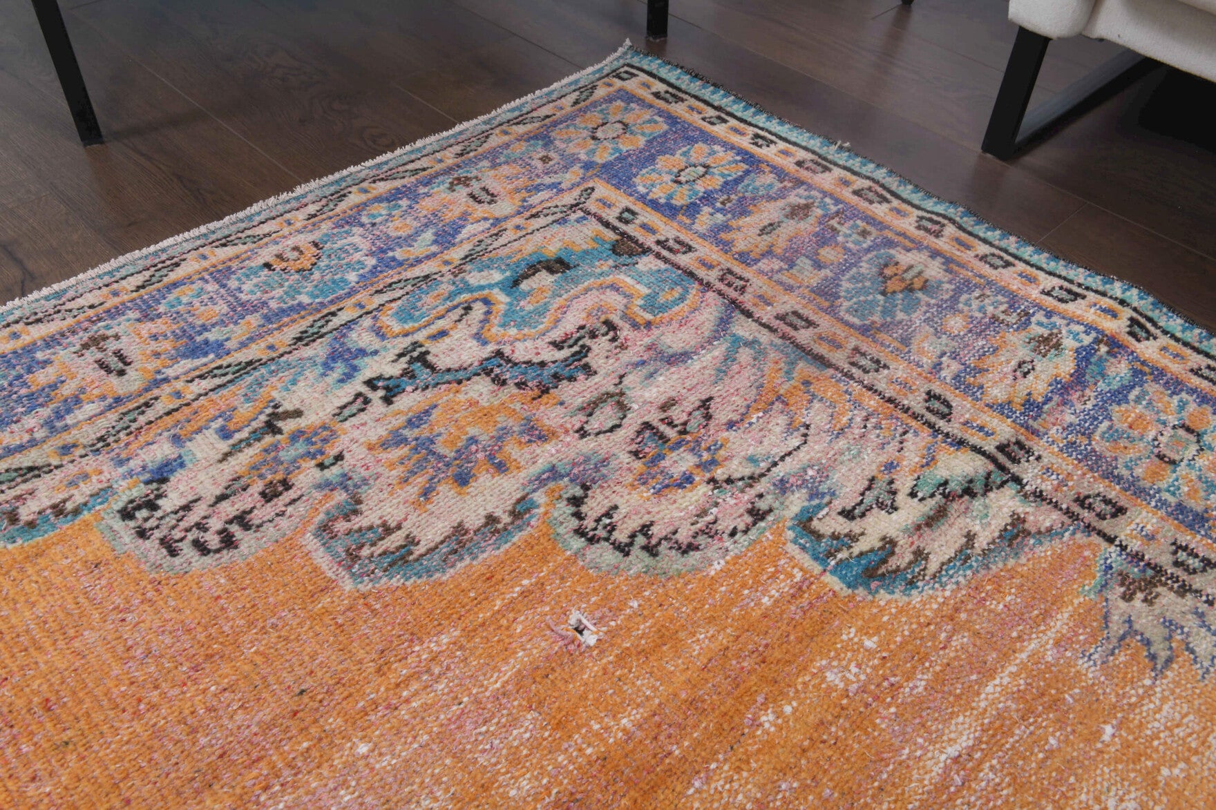 One-of-a-kind 1970s Anatolian vintage area rug in wool, 6'1" x 9'6"